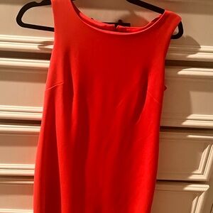 Elegant Red Sleeveless Dress